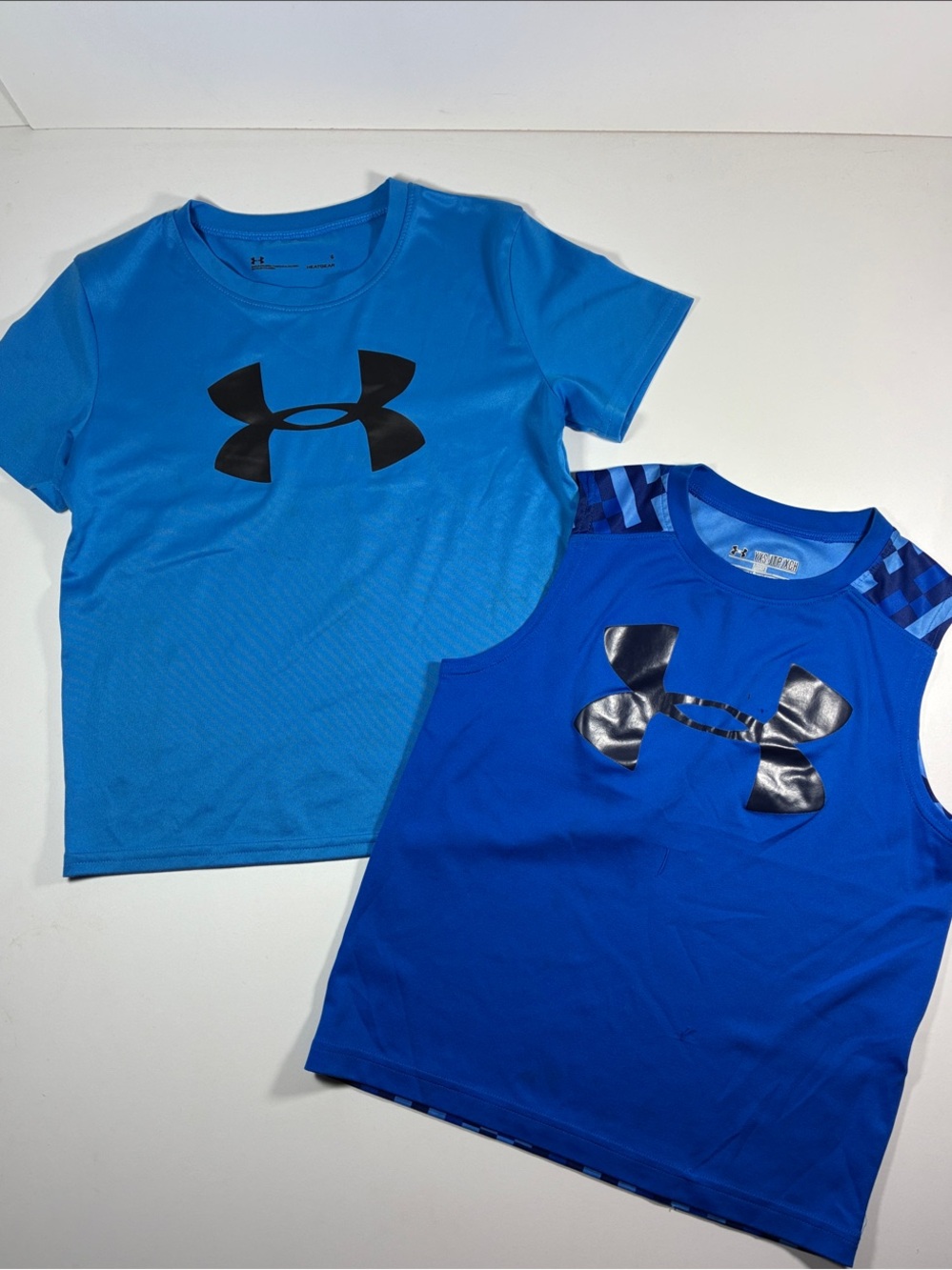 Under Armour Blue & Royal Blue Boys' Performance Tee(6) and Tank(XS) Bundle
